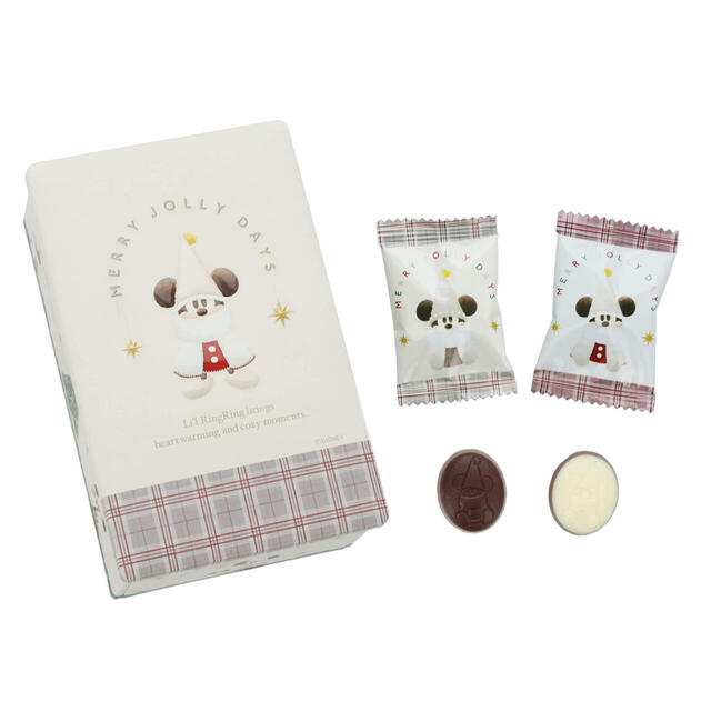 チョコレート 1,200円｜東京ディズニーリゾート「ディズニー・クリスマス」クリスマスの妖精“リルリンリン”のグッズ｜販売店舗：東京ディズニーランド「ワールドバザール・コンフェクショナリー」、東京ディズニーシー「ガッレリーア・ディズニー」｜発売日：2024年11月8日（金）