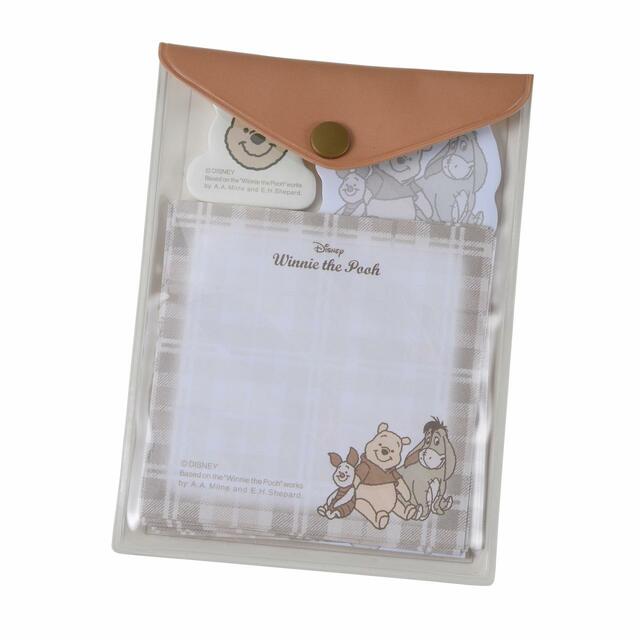 プーさん、ピグレット、イーヨー 付箋・メモ帳 ケース入り White Pooh 2022 770円