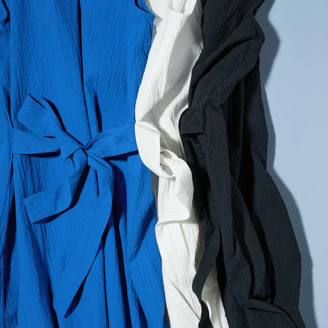 WOMEN「シアサッカーワンピース（ノースリーブ）」各￥4,990