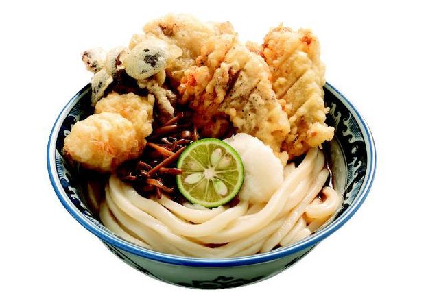 3種のきのこの鶏天ぶっかけU-DON”ちょこっとTKG” 