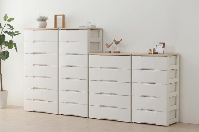 【アイリスオーヤマ アイリスプラザの「収納グッズ」売上ランキング 2位】「ウッドトップチェスト 5段 HG-725 ホワイト」12,980円（税込）