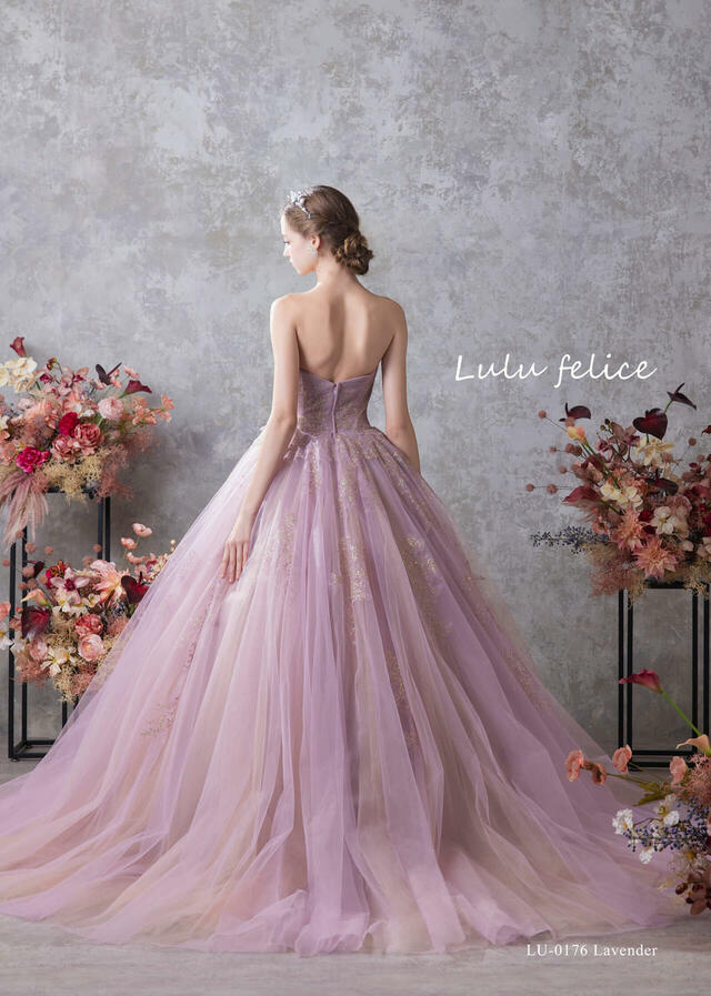 【クラウディア】「Lulu felice（ルル・フェリーチェ）」新作ウェディングドレス｜LU-0176_Lavender