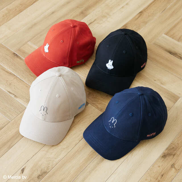 【Green Parks miffyコレクション】miffy/ツイル刺繍キャップ ￥3,990