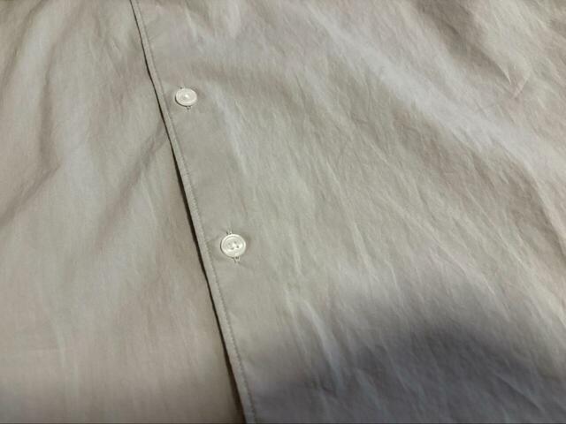 【Uniqlo U コットンシャツワンピース/ノースリーブ】洗濯ネットを使えば洗濯機OK！陰干しすればアイロンいらずなのも嬉しい◎