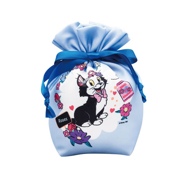 D賞 巾着ポーチ｜Happyくじ「Disney にゃん・にゃん・にゃん」