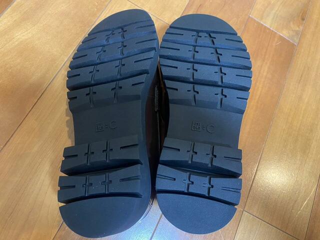 【UNIQLO:C　コンフィールタッチローファー】高めのヒールでも幅広で安心