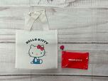 キティちゃんデザインのレトロなトートバッグ＆ポーチの豪華2点セット