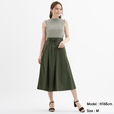 GU／レースアップフレアスカートQ（OLIVE）