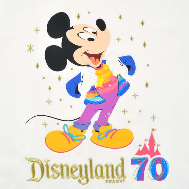 ミッキー 半袖Tシャツ DISNEYLAND RESORT 70TH CELEBRATION 3,800円