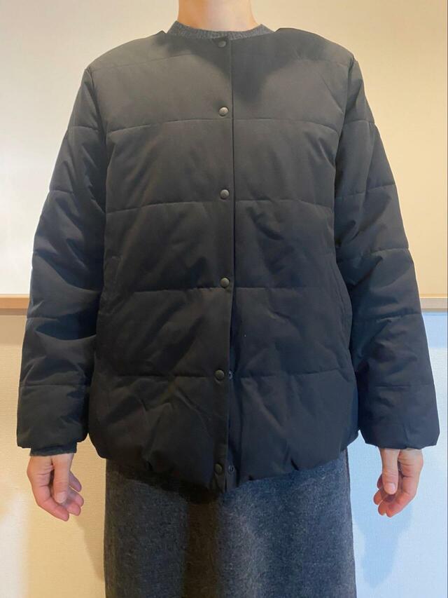 【Honeys ノーカラーライトブルゾン】カラーはアイボリー、ブラック、ネイビー、ライトカーキがあります