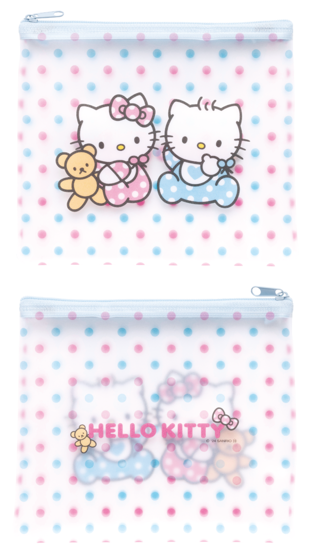 D賞フラットポーチ(全6種)【Happyくじ『HELLO KITTY 50th〜ハッピーアニバーサリー★〜』】