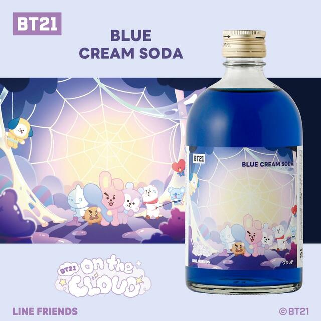 「BLUE CREAM SODA（BT21 Limited Edition）」＜2,990円（税込）＞【BT21の新シリーズ「On the Cloud」デザイン限定ラベルのお酒が登場】