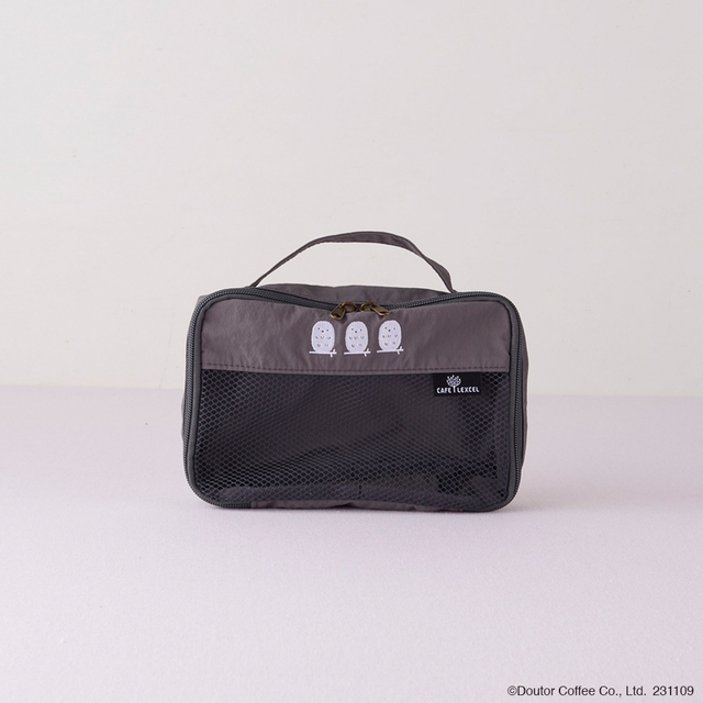 マルチポーチ　店舗限定商品　kippisⓇ「フクロウ」デザイン【カフェ レクセル「2024 HAPPY BAG」】