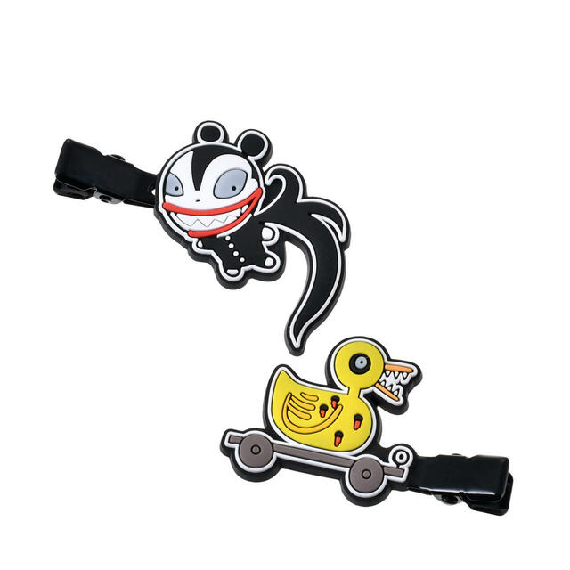 ヴァンパイア・テディ＆キラーダック ヘアクリップ セット 蓄光 MAEGAMI TIM BURTON'S THE NIGHTMARE BEFORE CHRISTMAS 950円