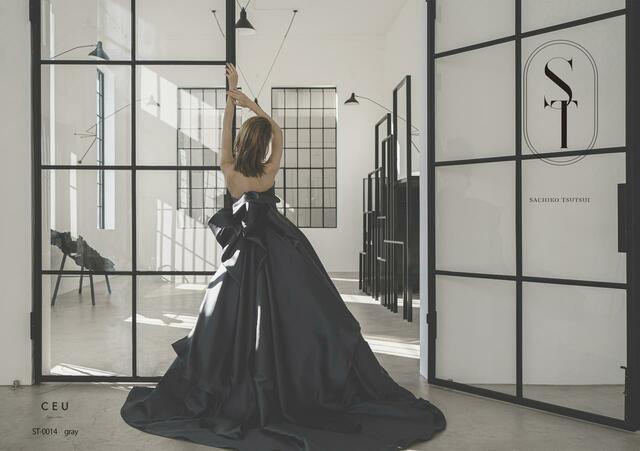 「ST」新作ウェディングドレス　ST-0014_Gray