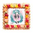 「初音ミク 春デザインケーキ2」チョコレート