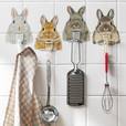 うさぎが持ってくれてるみたいな　貼ってはがせるシールフック