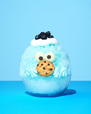 クッキーモンスター（白ぶどう&ヨーグルト）  ￥1,480【セサミストリートマーケットのキャラクターかき氷】