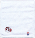「ペコ刺繍入り今治ミニタオル」＜サイズ：約縦210×横190mm＞【お母さんありがとう！不二家“母の日限定スイーツ”のWEB予約がスタート！ペコちゃんのエコバッグ付き「ハートのフラワーケーキ」も登場！】
