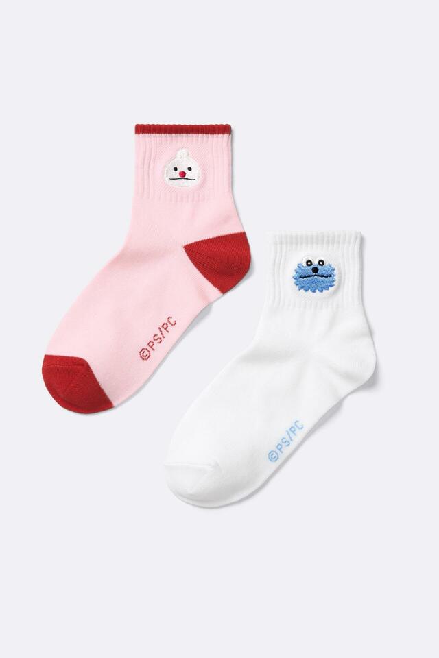 ソックス2P 990円|ユニクロUT「パペットスンスン」