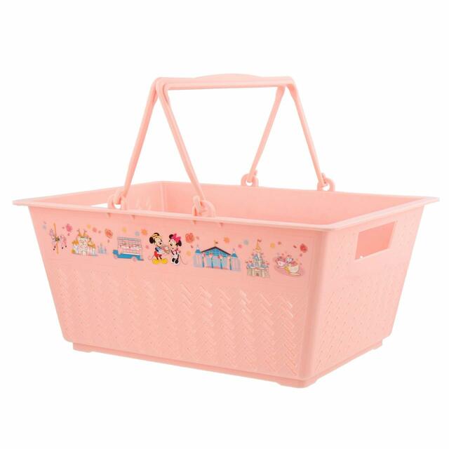 バスケット 2,500円｜東京ディズニーリゾート「花咲き誇るパークを満喫するミッキーたちが描かれたグッズ」｜販売店舗：東京ディズニーランド「ホームストア」、東京ディズニーシー「ヴィラ・ドナルド・ホームショップ」｜発売日：2024年4月25日（木）