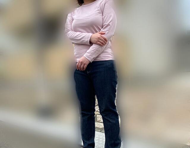 【無印良品 余った素材を利用したクルーネック長袖Ｔシャツ】気持ちも明るくなりそう