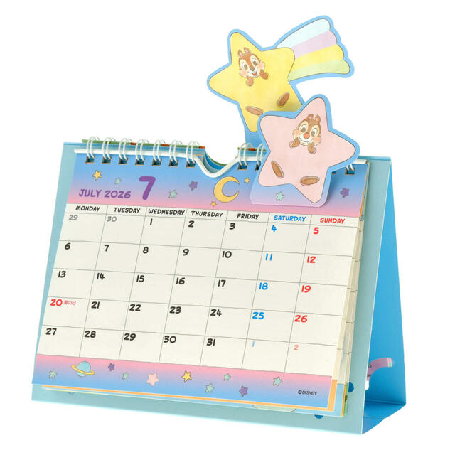 チップ&デール 卓上カレンダー ポップアップ Costume CALENDAR&ORGANIZER 2026 2,200円