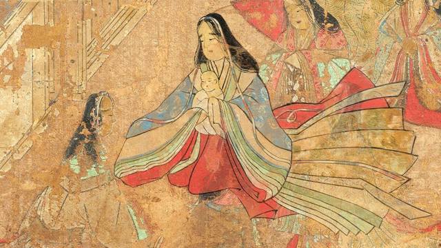 太子誕生（1歳、研究員が監修し作画したイラスト） 5Gで文化財　国宝「聖徳太子絵伝」アニメーションより