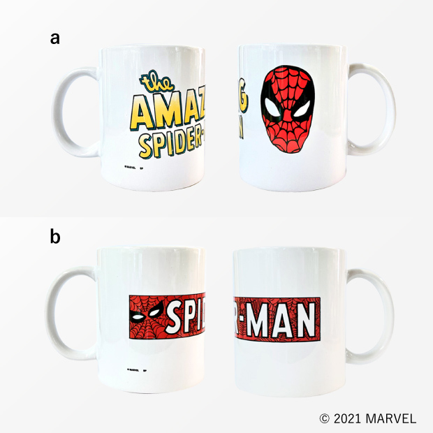 スパイダーマン オリジナルマグカップ各種　各1,650円