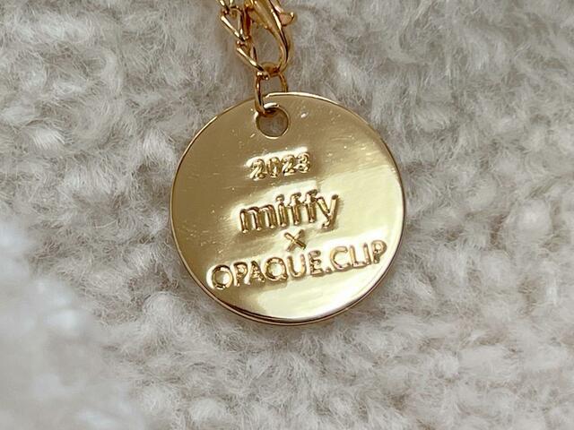 「2023 miffy×OPAQUE.CLIP」のロゴ入りです♪