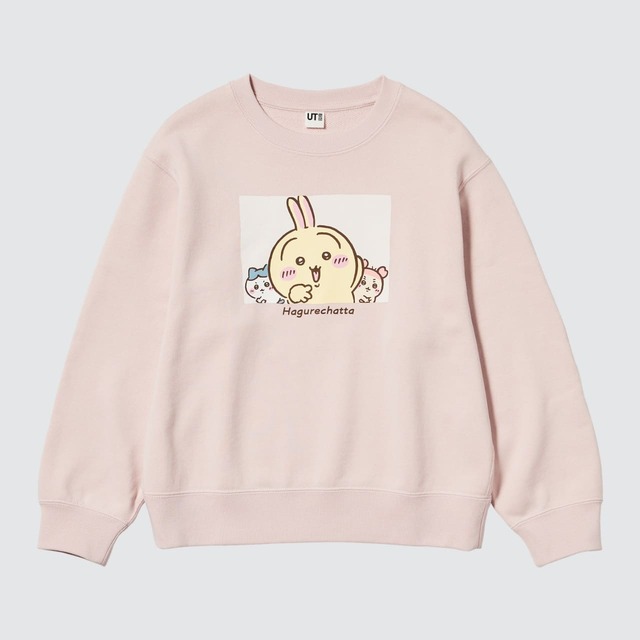 【ユニクロ×ちいかわ】「GIRLS ちいかわ スウェットシャツ」1,990円(100~160cm)