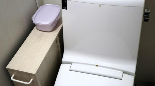 【ニトリ トイレ収納・フィーノ2】逆側の隙間（21cm）に配置してもぴったり。2台使いもアリかもしれません