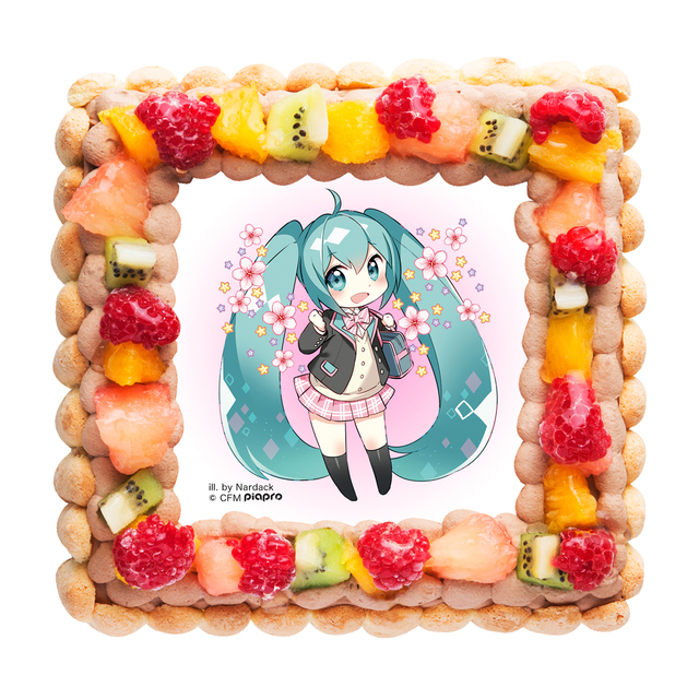 「初音ミク 春デザインケーキ2」チョコレート
