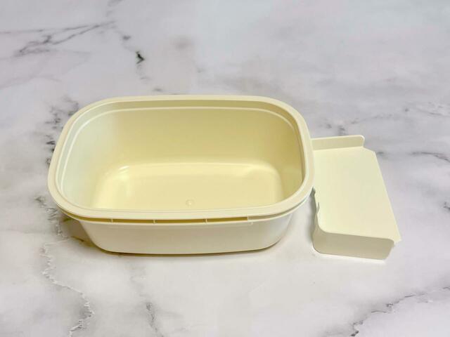 仕切りはもちろん取り外し可能です！【ローソン×ちいかわグッズ】「タイトフードコンテナS」