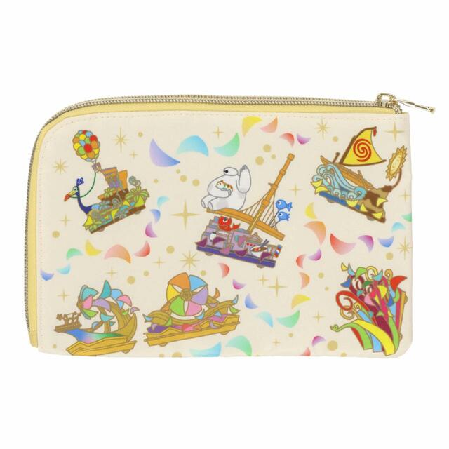 トートバッグ 6,900円｜サイズ：（トート）縦約33×横約42×マチ約14㎝（ポーチ）縦約13×横約20㎝（ストラップ）⾧さ約69～135cm｜東京ディズニーランド新パレード「ディズニー・ハーモニー・イン・カラー」グッズ｜東京ディズニーリゾート40周年“ドリームゴーラウンド”｜発売日：2023年7月10日（月）｜販売店舗：東京ディズニーランド「グランドエンポーリアム」