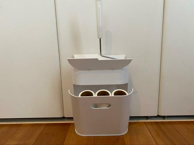 【ニトリ カーペットクリーナー収納】シンプルな設計なのに全部収納