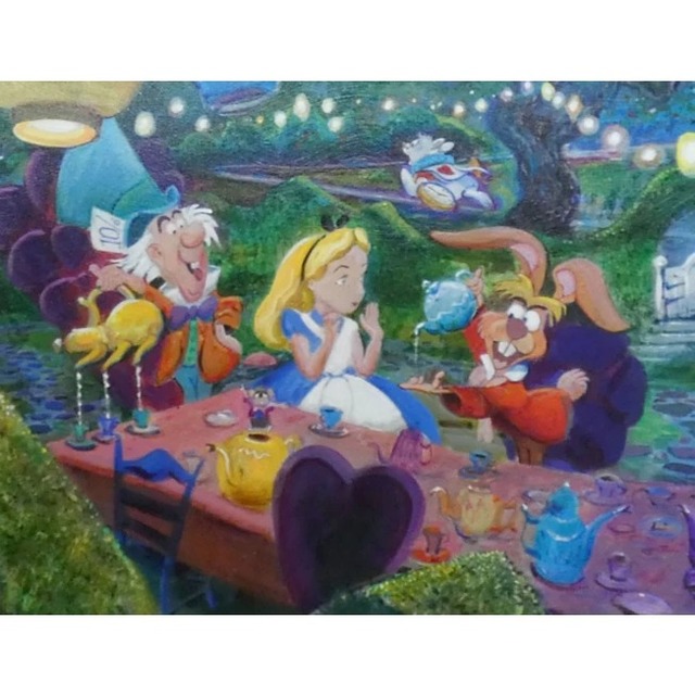 ディズニーファインアート マッドハッターズ ティーパーティー 世界限定195枚 748,000円