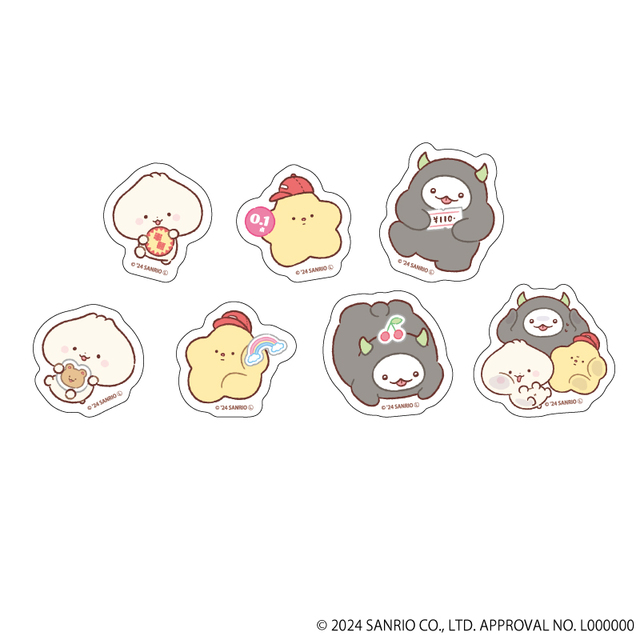 「缶バッジ(ランダム・全6種)　単品」＜各550円／コンプリートBOX 3,300円＞【「ぺたぺたみにりあん」初のPOP UP SHOP】