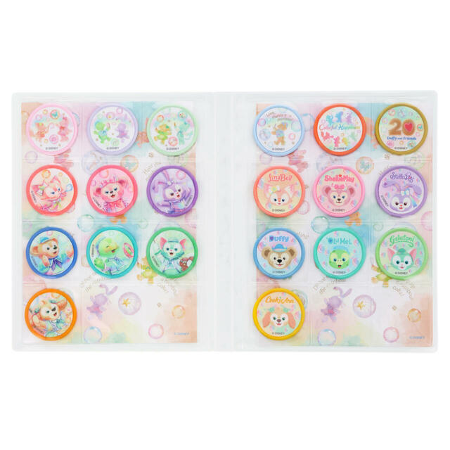 「ダッフィー&フレンズ20周年:カラフルハピネス」ワッペンホルダー