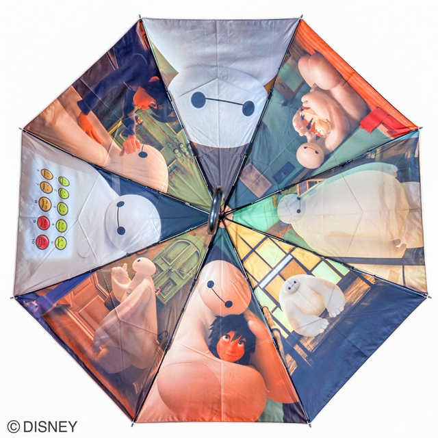 晴雨兼用両面印刷折りたたみ傘55cm（ベイマックス/ファイナルフレーム）【ディズニー、ピクサー、スター・ウォーズの「晴雨兼用両面印刷折りたたみ傘」』全7種】