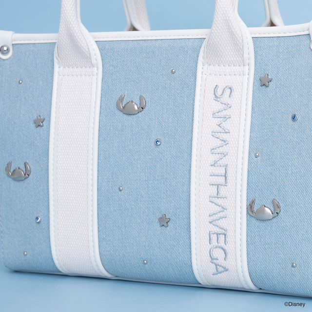 ロゴテープハンドバッグ ¥24,200|SAMANTHAVEGA(サマンサベガ)「スティッチ」コレクション