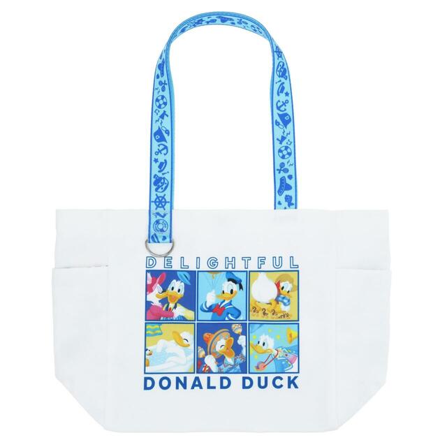 トートバッグ 4,600円|東京ディズニーリゾート ドナルドダック新作グッズ|販売店舗:東京ディズニーランド「ホームストア」、東京ディズニーシー「ヴィラ・ドナルド・ホームショップ」|発売日:2026年10月15日(木)