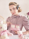 【Maison de FLEUR】「パンダツインズシリーズ」双子パンダミニポーチ（姉妹）　￥4,800