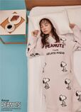 【PEANUTS meets GELATO PIQUE】'パウダー'総柄ジャガードワンピース ¥10,450カラー:アイボリー/ダークグレー/ピンクサイズ:フリー