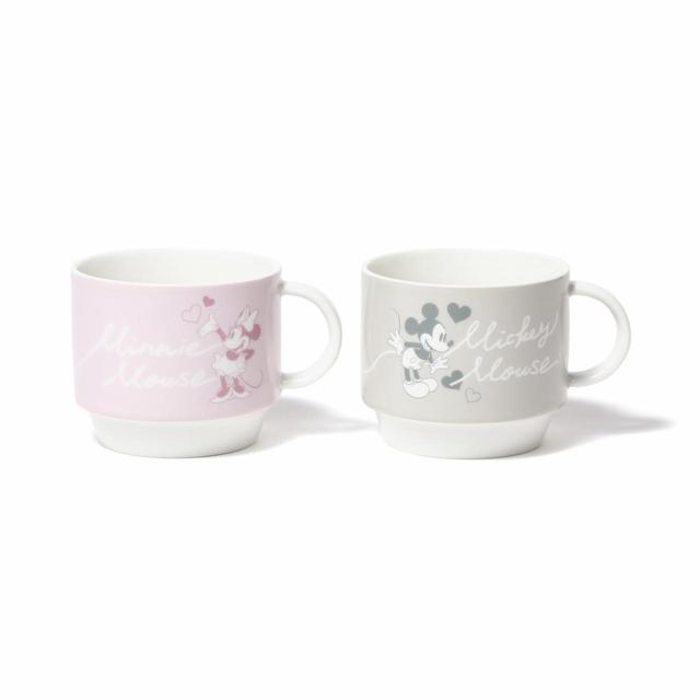 【Francfranc×ディズニー】ペアスタッキングマグ