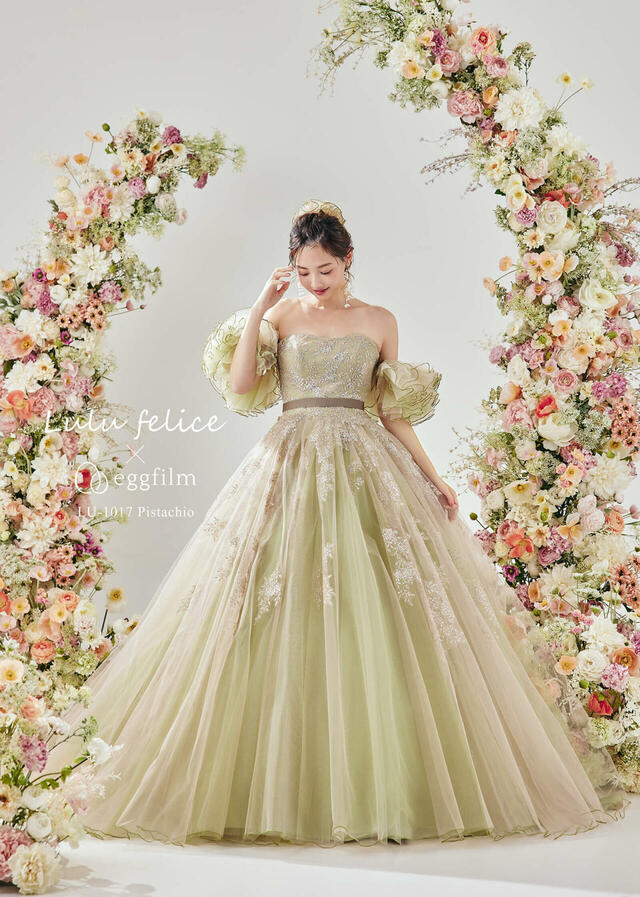 クラウディア「Lulu felice(ルル・フェリーチェ)」新作ウェディングドレス LU-1017_Pistachio