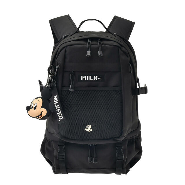 【MILKFED.】ミッキー リュックサック・バックパック 32L チャーム・ポーチ・カラビナ付き 16,500円