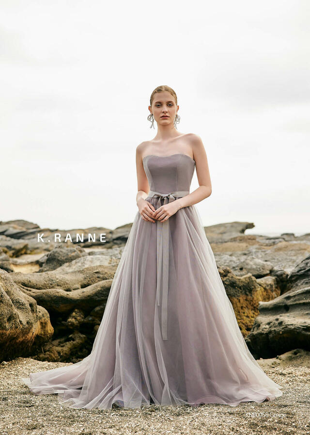 クラウディア|「K.RANNE-クランネ-」新作ウェディングドレス|KNE0050_Greige
