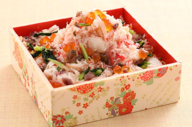 廻転寿司 CHOJIRO京都（京都府） 蟹と京漬物のばら寿司