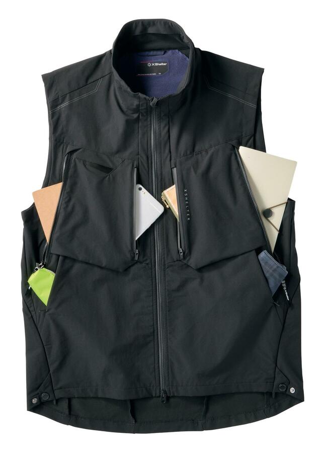【ワークマン　エックスシェルター快適断熱Σテックベスト／税込2,990円】バッグいらずの収納力も魅力！